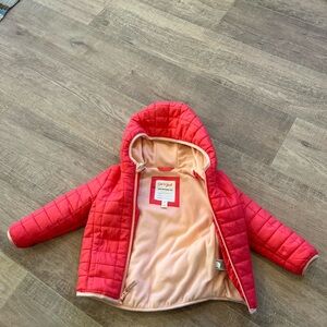 Cat & Jack Coral Quilted Puffer Jacket